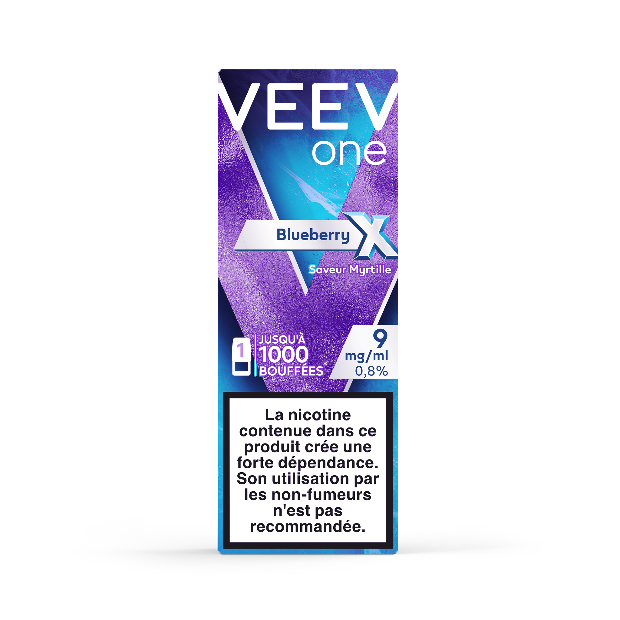 Pod VEEV ONE Myrtille X 9mg/ml (Blueberry X)