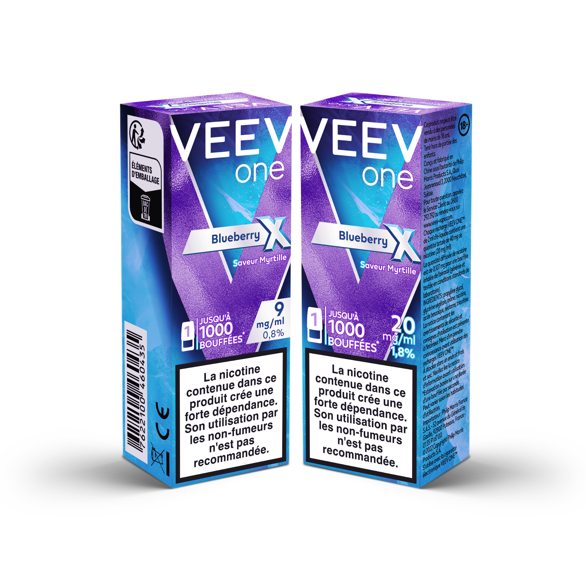 Pod VEEV ONE Myrtille X 9mg/ml (Blueberry X)