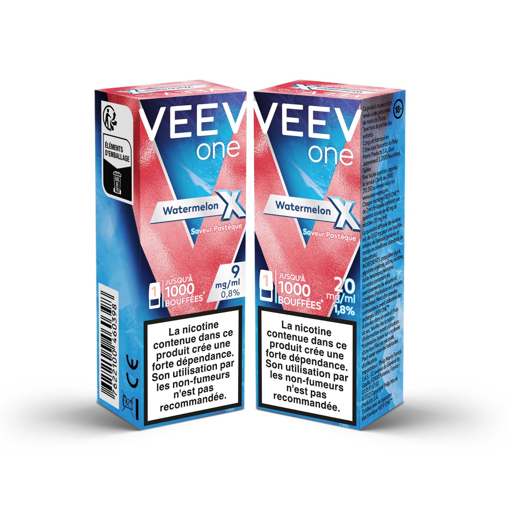Pod VEEV ONE Pastèque X 9mg/ml (Watermelon X)