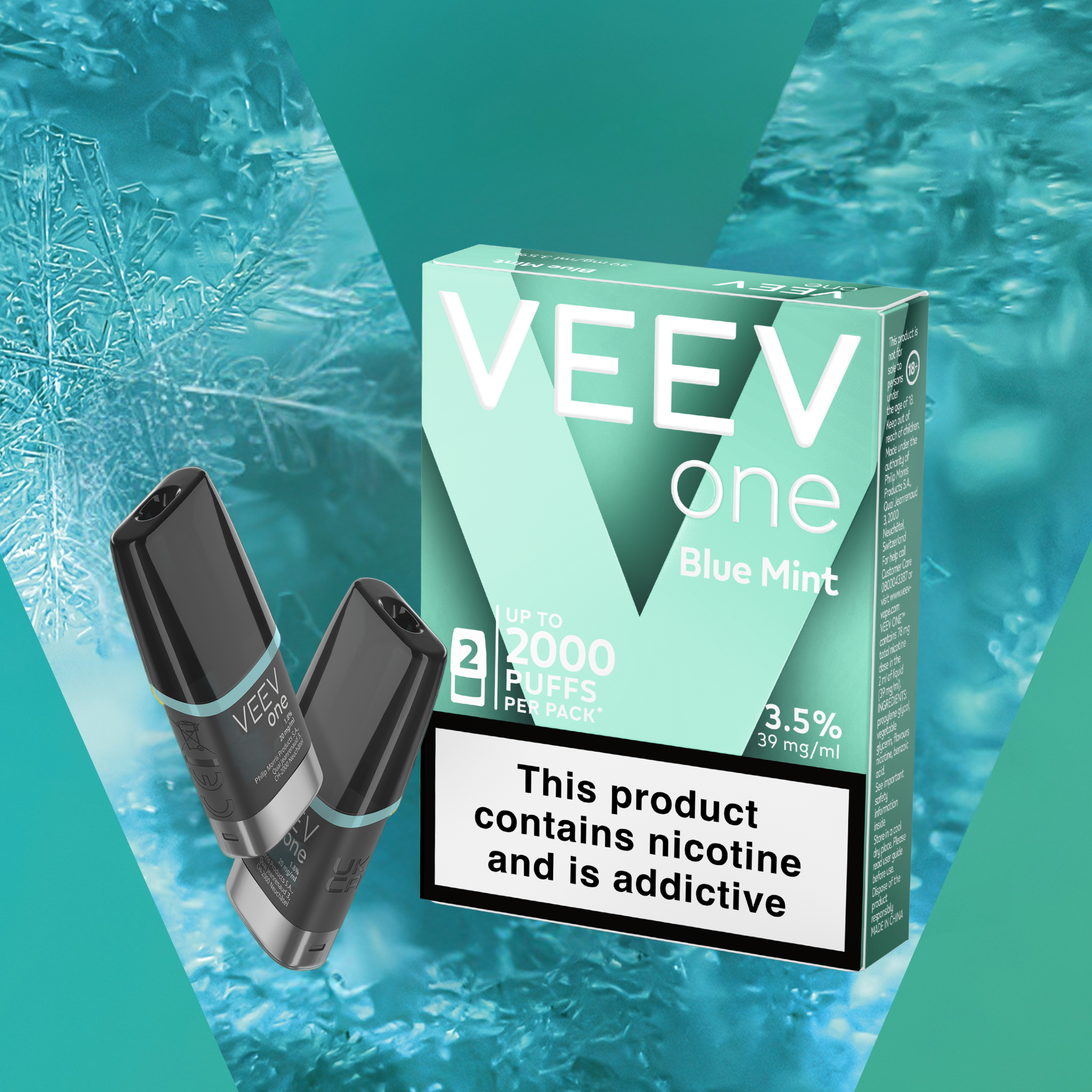VEEV One Blue Mint 3.5% 2 pods pack (Blue Mint)