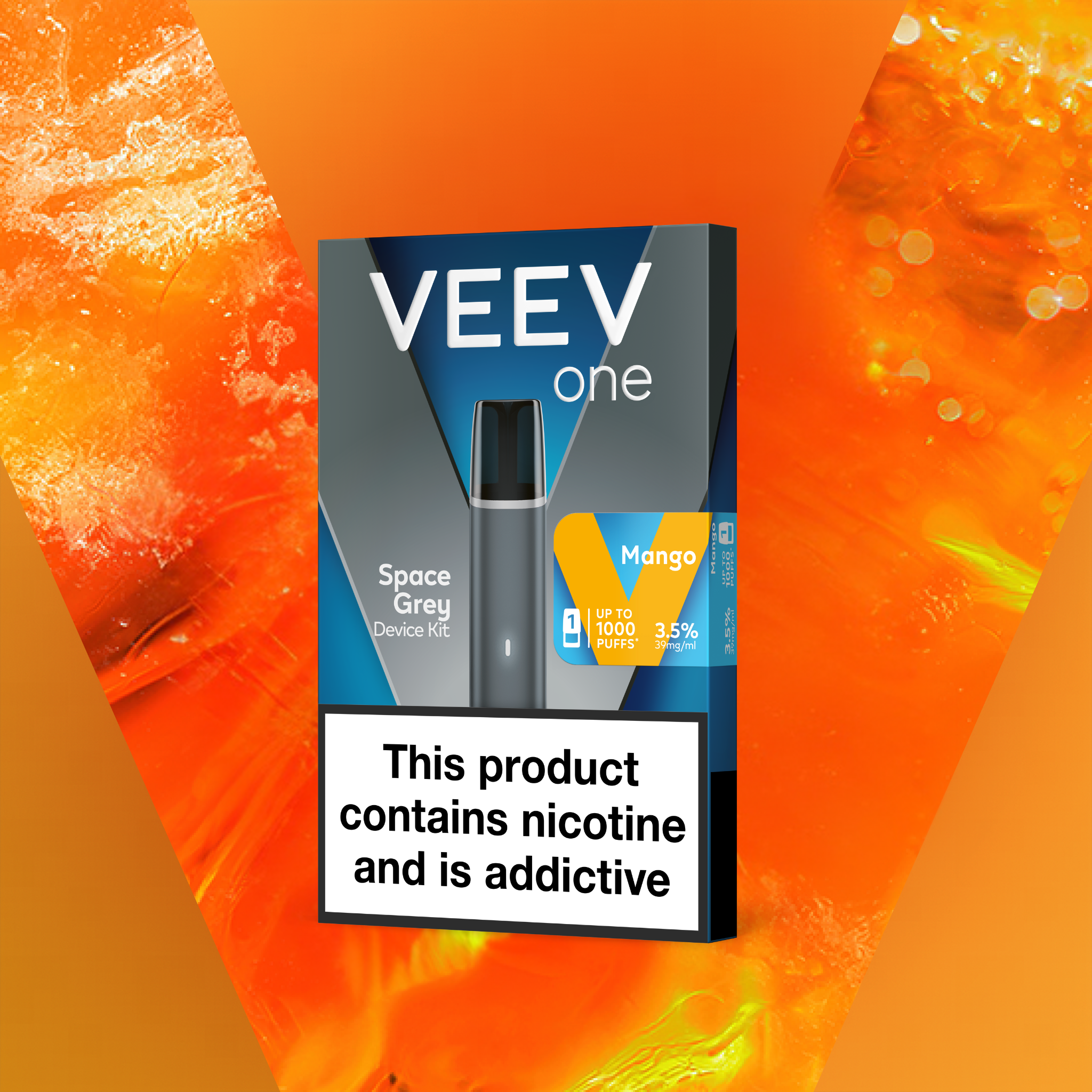 VEEV One Starter kit with Mango 3.5% Pod (Black)